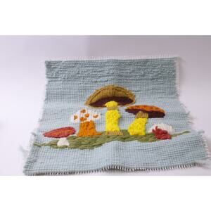Mushroom, Latch Hook, Textile Art, Wall Hanging, Craft, Decor, ~ 250826-WH 527